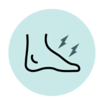 pictograma durerii piciorului